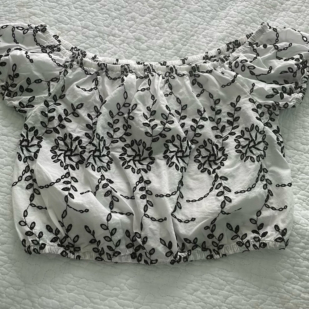 American Eagle White Crop Top